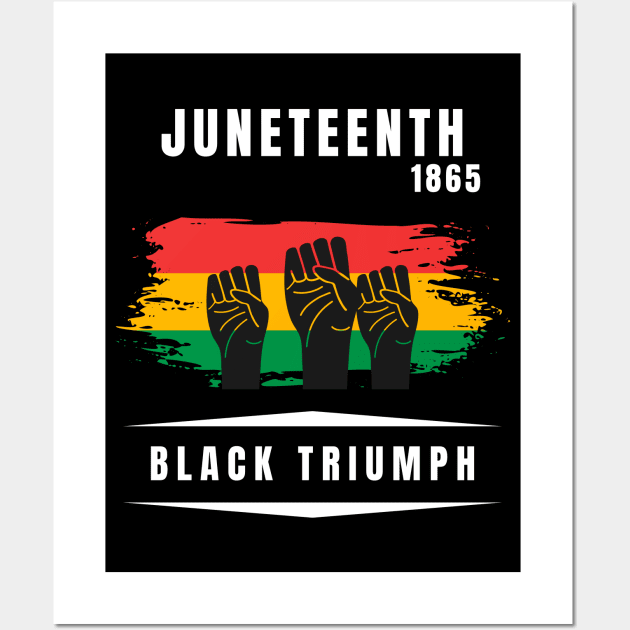 Juneteenth 1865 Black triumph Wall Art by Artisan